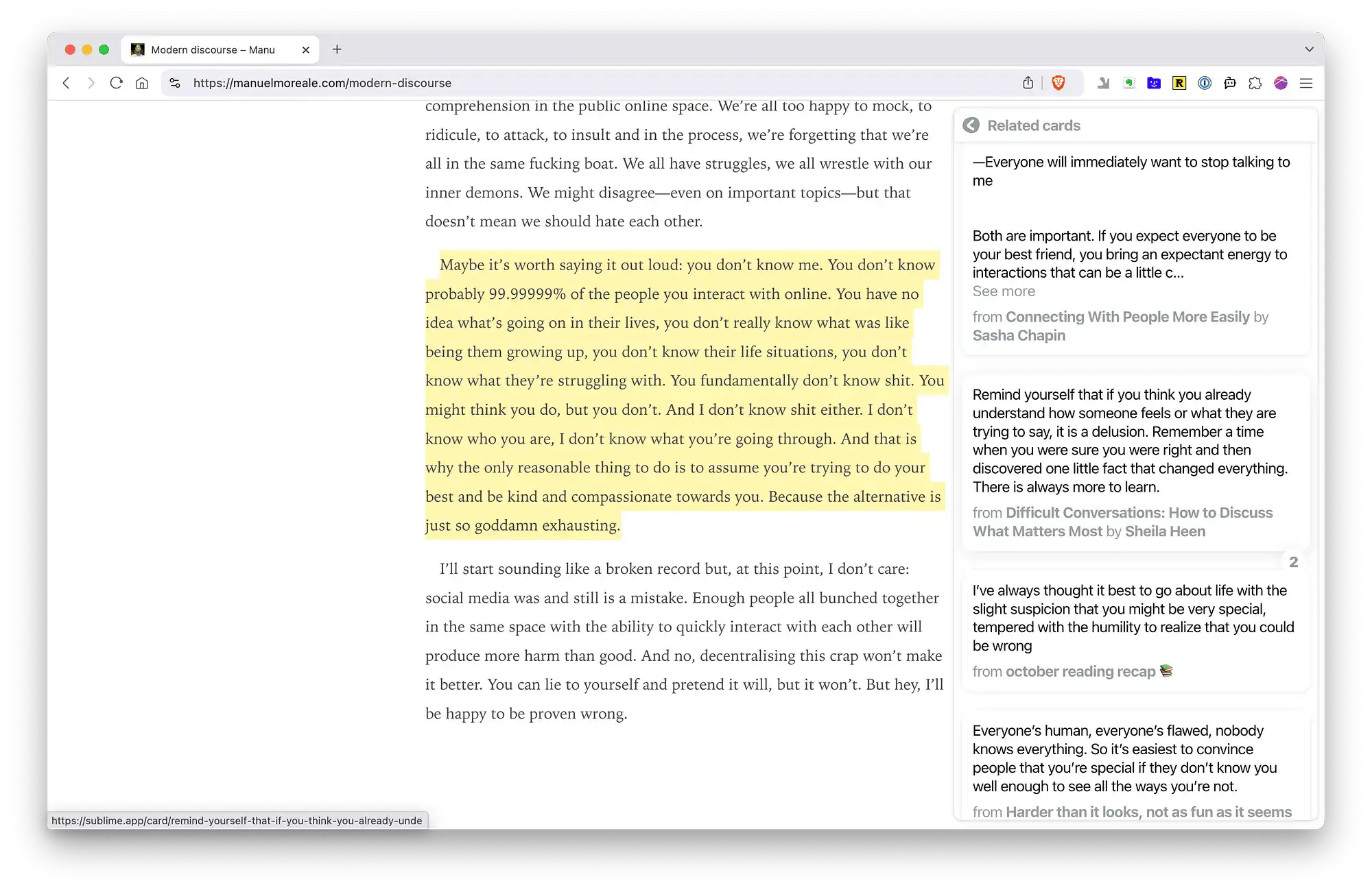 In Praise of Sublime App